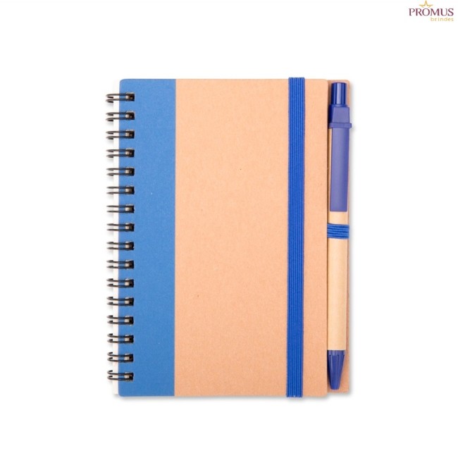 Caderno Ecológico com Caneta Personalizado - H3809