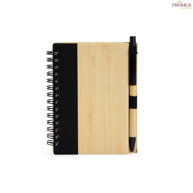 Caderno Ecológico com Caneta Personalizado - H3209
