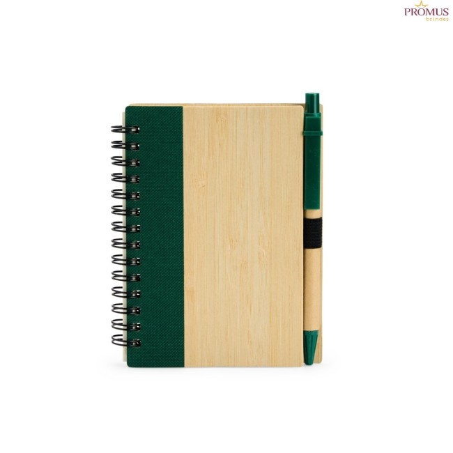 Caderno Ecológico com Caneta Personalizado - H3209