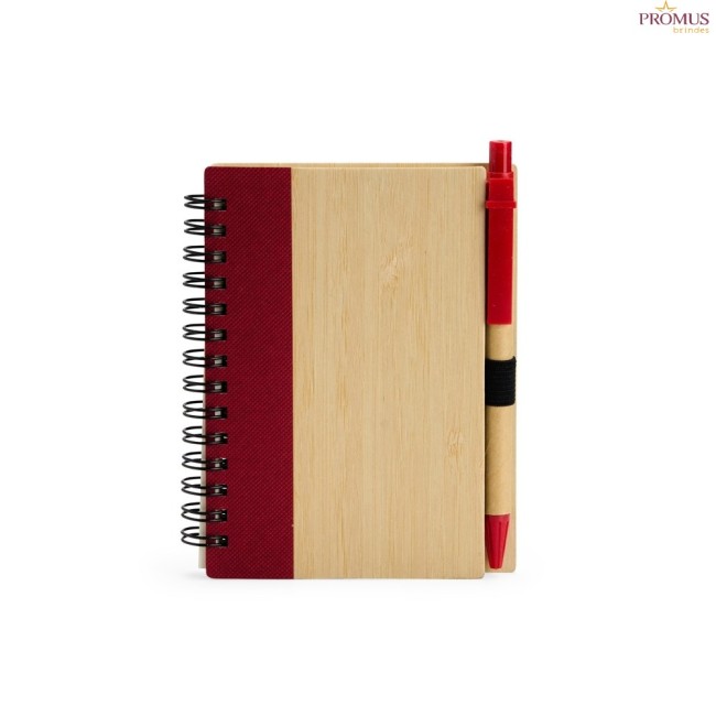 Caderno Ecológico com Caneta Personalizado - H3209