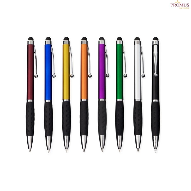 Caneta Plástica Touch Personalizada - H3626