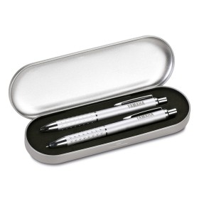 Estojo de metal para duas canetas Personalizado para Brindes H938
