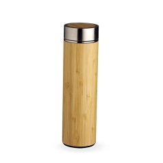 Garrafa Bambu Térmica 500ml com Infusor Personalizada para Brindes H2641