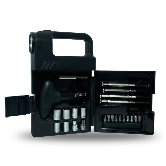 Kit Ferramenta 24 Peças com Lanterna Personalizada para Brindes H2005