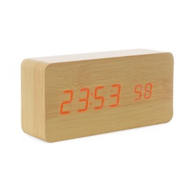 Relógio de Madeira com Display LED Para Brinde H2415