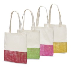 Sacola Ecológica em Algodão e Juta para Brinde Personalizado H2819