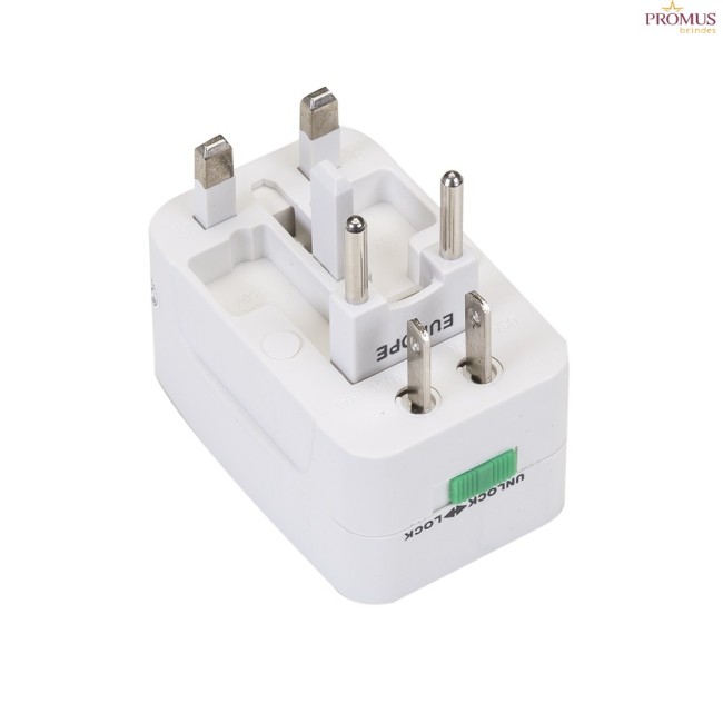 Adaptador Universal de Tomadas Personalizado para Brindes H615