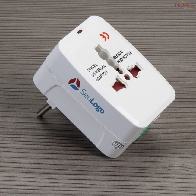 Adaptador Universal de Tomadas Personalizado para Brindes H615