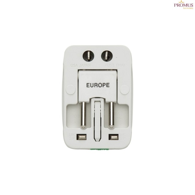 Adaptador Universal de Tomadas Personalizado para Brindes H615