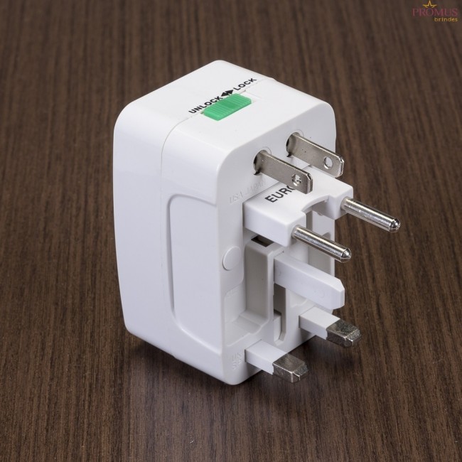 Adaptador Universal de Tomadas Personalizado para Brindes H615