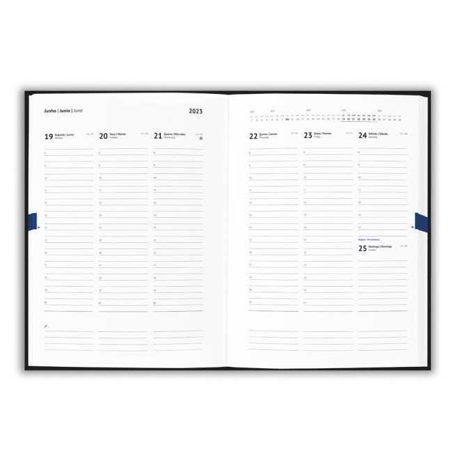 Agenda em cortiça e linho para Brinde Personalizado H660200