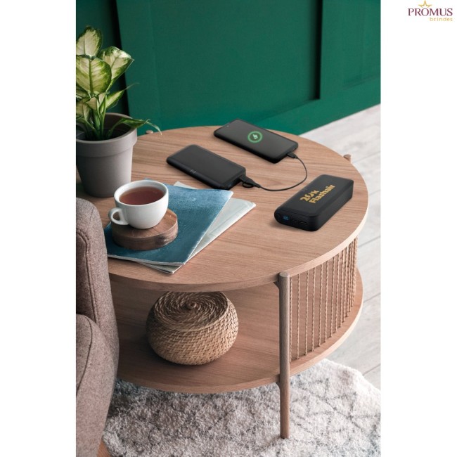 Bateria Portátil em ABS 100% Reciclado Promocional com Logo H970214