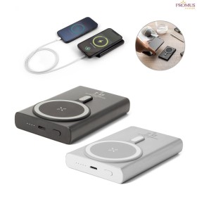 Bateria Portátil Magnética 10.000 mAh em Alumínio e ABS Reciclado H970216