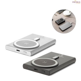 Bateria Portátil Magnética 5.000 mAh em Alumínio e ABS Reciclado H970215