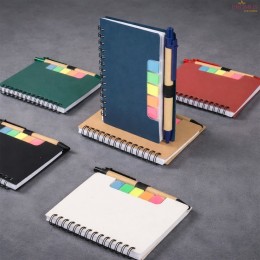 Bloco de Anotações com Autoadesivos e Caneta Personalizado - H3624