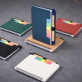 Bloco de Anotações com Autoadesivos e Caneta Personalizado - H3624