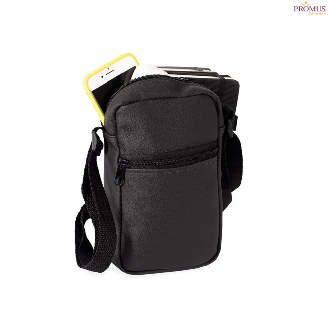 Bolsa de Ombro Couro Sintético Personalizada - H3644