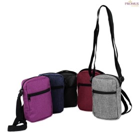 Bolsa de Ombro Poliéster PVC Mescla Personalizada - H3627
