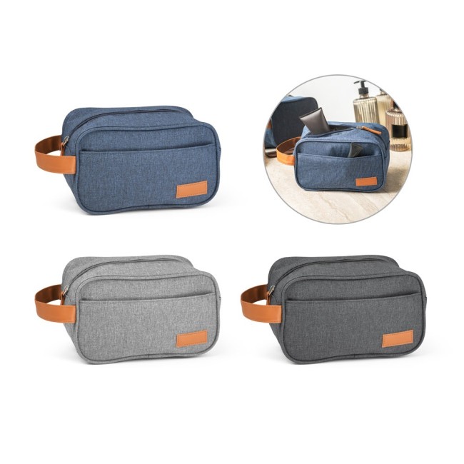 Bolsa para Cosméticos em 600D de Alta Densidade e Pega em Personalizada H920364