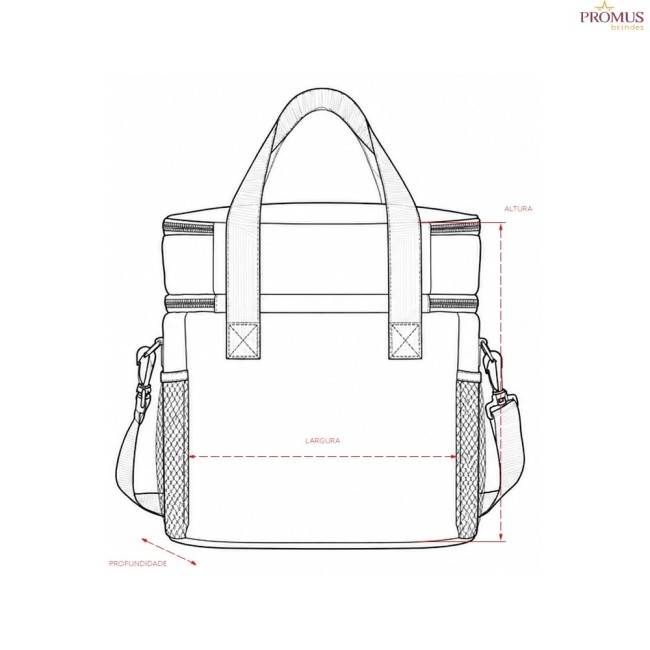Bolsa Térmica Dupla 16 Litros Personalizada - H3690