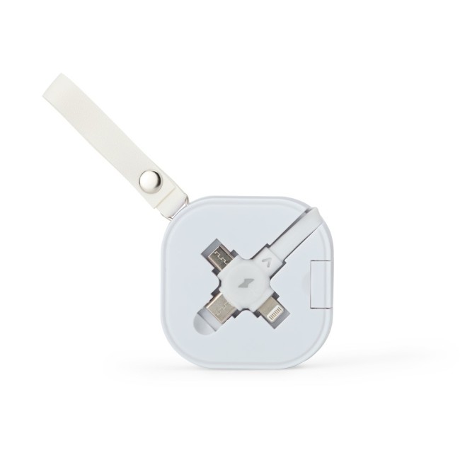 Cabo de dados usb retrátil 3 em 1 Personalizado para Brindes H2883