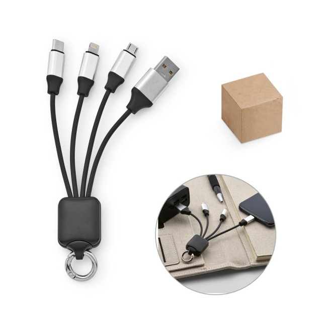 Cabo USB de Carregamento Rápido 3 em 1 Personalizado H970173