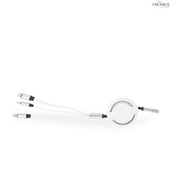 Cabo Usb retrátil 3 em 1 Personalizado - H3590