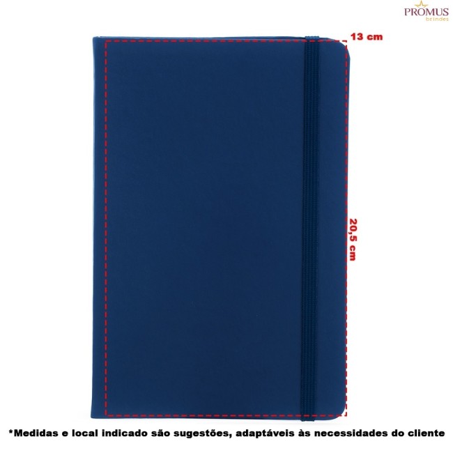 Caderneta Couro Sintético Personalizada - H3827