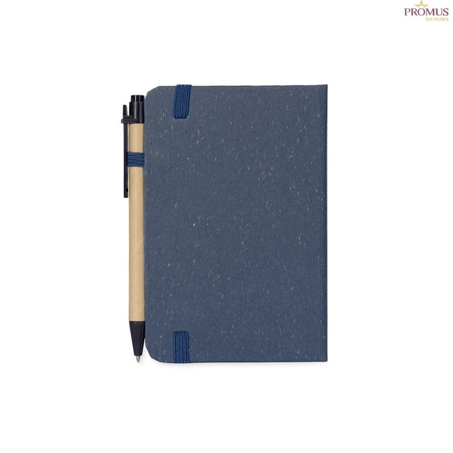 Caderneta Palha de Trigo Com Caneta Personalizada - H3618