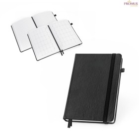 Caderno A5 2 em 1 com Agenda Integrada em PU à Base de Água Personalizado H930669
