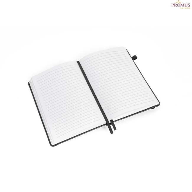 Caderno A5 2 em 1 com Agenda Integrada em PU à Base de Água Personalizado H930669