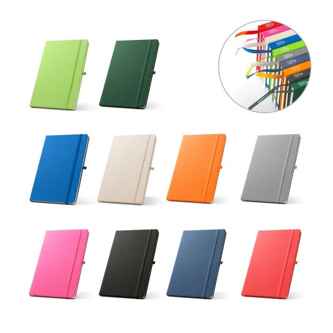 Caderno A5 Capa Dura em Poliéster 100% reciclado Personalizado H930297