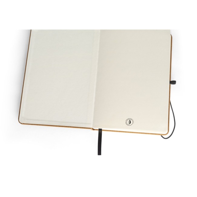 Caderno A5 com capa Dura em couro reciclado H530628