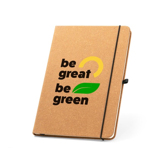 Caderno A5 com capa Dura em couro reciclado H530628