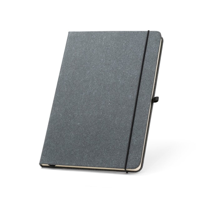 Caderno A5 com capa Dura em couro reciclado H530628