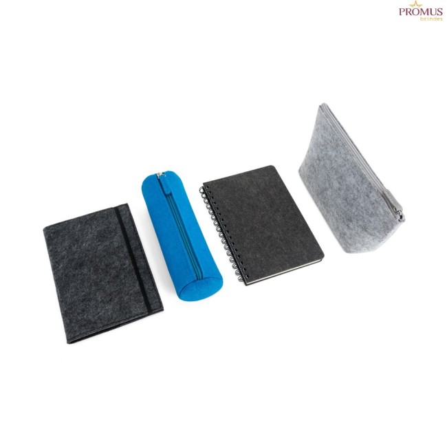 Caderno A5 com Capa em Feltro Personalizado H930636