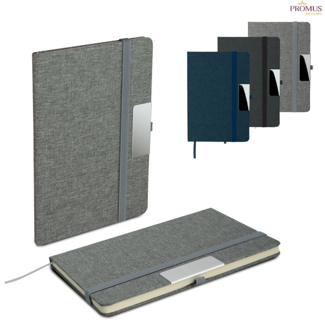 Caderno A5 com Capa RPET Personalizado - H3934