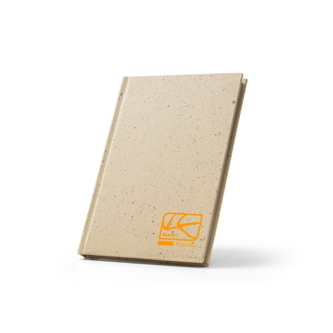 Caderno A5 com Resíduos da Cevada Personalizados H930623