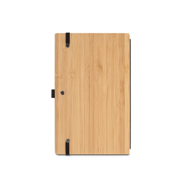 Caderno A5 de Capa e Contracapa em Placa de Bambu Brindes Personalizados H930582 