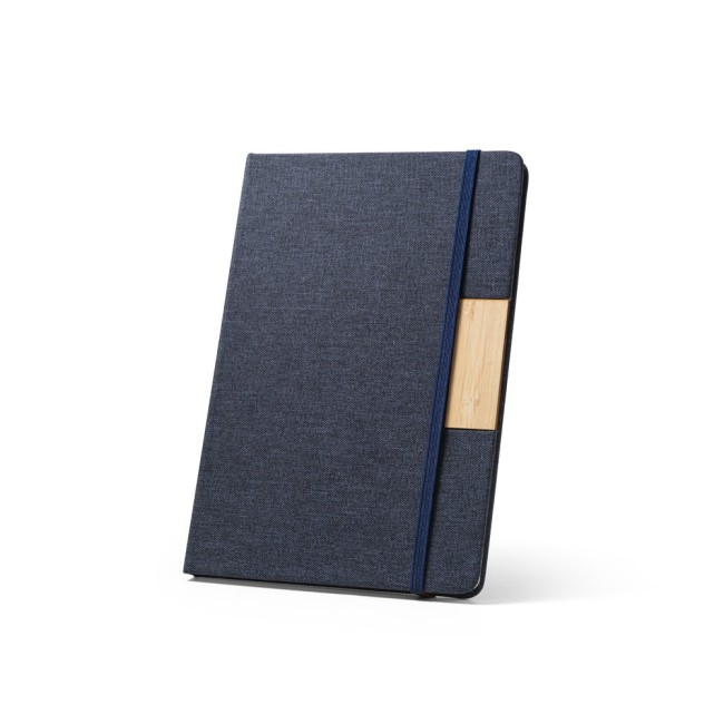 Caderno A5 em Tecido Poliéster 100% Reciclado Personalizado H930585