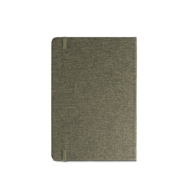 Caderno A5 em Tecido Poliéster 100% Reciclado Personalizado H930585