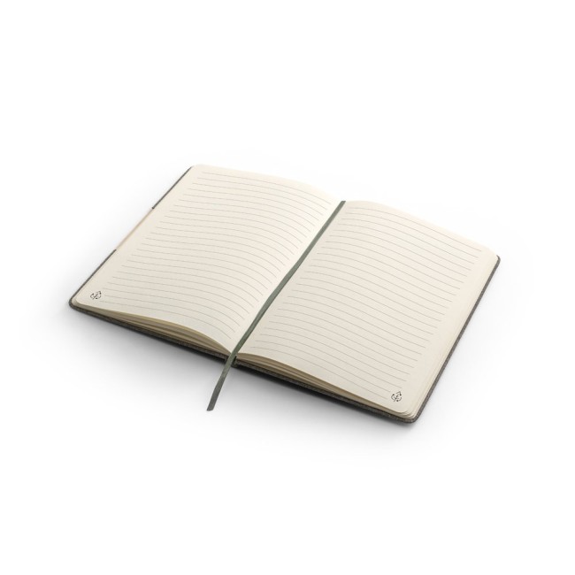 Caderno A5 em Tecido Poliéster 100% Reciclado Personalizado H930585