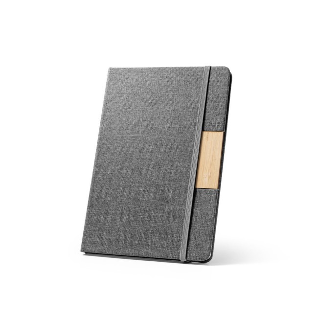 Caderno A5 em Tecido Poliéster 100% Reciclado Personalizado H930585