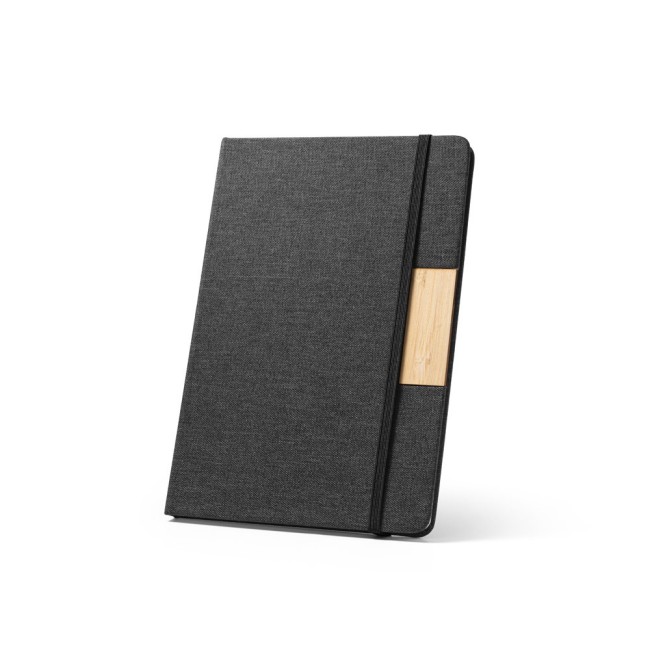 Caderno A5 em Tecido Poliéster 100% Reciclado Personalizado H930585