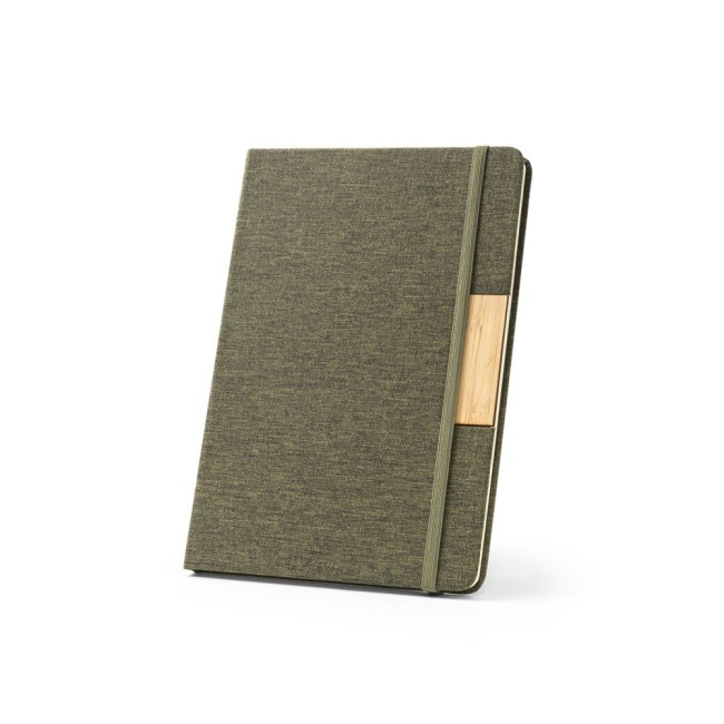Caderno A5 em Tecido Poliéster 100% Reciclado Personalizado H930585