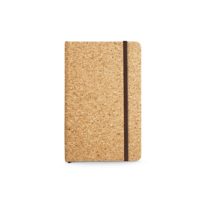 Caderno A6 de Capa Dura em Cortiça com Folhas Lisas Personalizado H530808