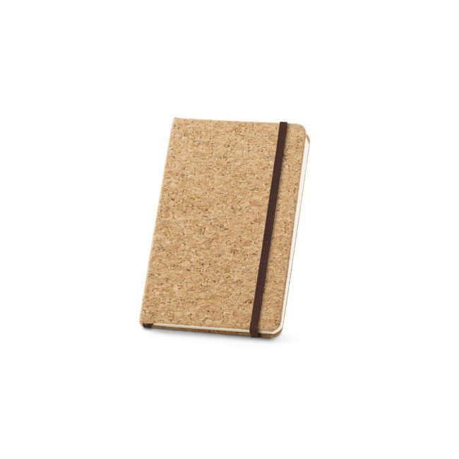 Caderno A6 de Capa Dura em Cortiça com Folhas Lisas Personalizado H530808