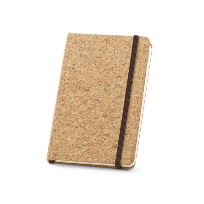 Caderno A6 de Capa Dura em Cortiça com Folhas Lisas Personalizado H530808