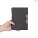 Caderno Capa em Papelão Reciclado Com Caneta Personalizado - H3902
