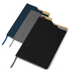 Caderno de anotações com suporte para caneta Personalizado H2635